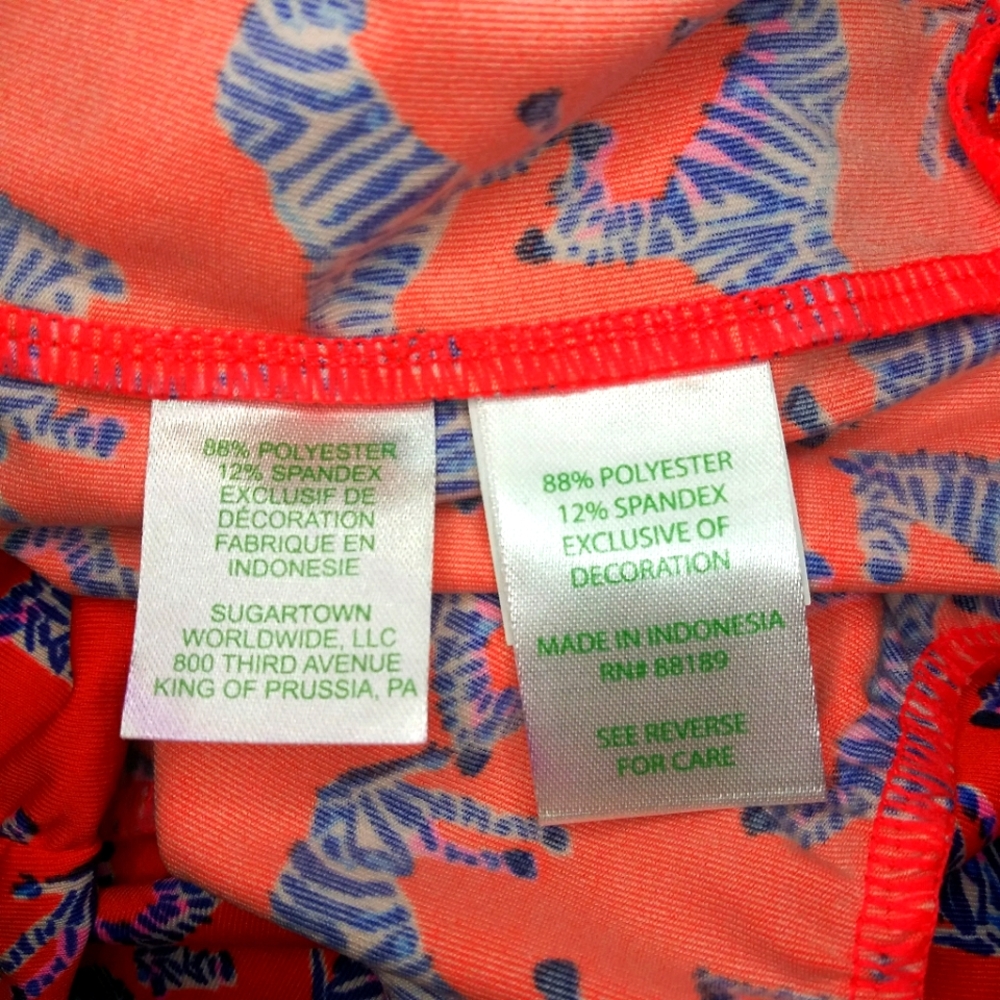 Lilly Pulitzer Orange and Blue Halter Top - Picture 10 of 12